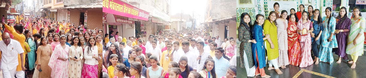 भगवान महावीर जन्म कल्याणक महोत्सव पर निकाली शोभायात्रा, कई आयोजन भगवान महावीर जन्म कल्याणक महोत्सव पर निकाली शोभायात्रा, कई आयोजन
