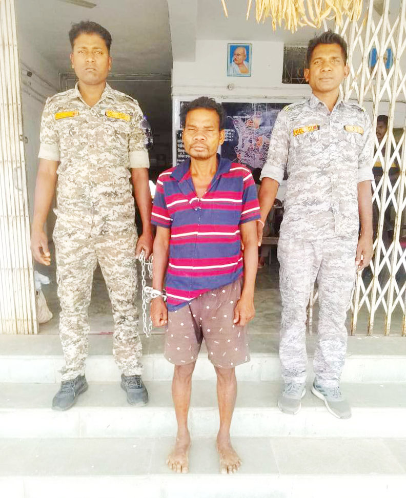 विवाद में टांगी से पत्नी की हत्या, गिरफ्तार विवाद में टांगी से पत्नी की हत्या, गिरफ्तार