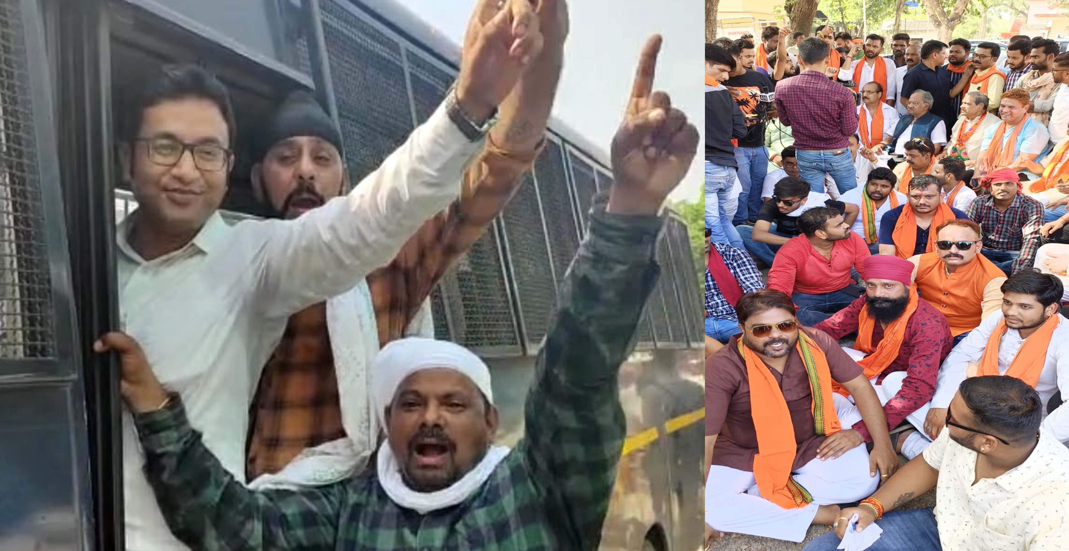 भाजपा कार्यकर्ताओं ने दी गिरफ्तारी भाजपा कार्यकर्ताओं ने दी गिरफ्तारी