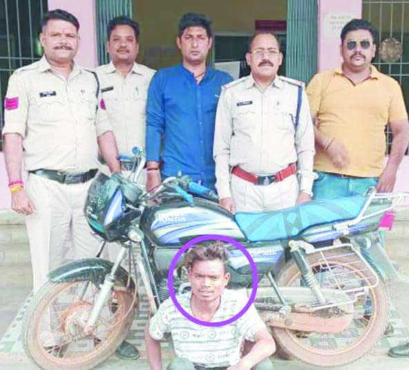 ट्रांजिस्ट हॉस्टल से मोटरसाइकिल चोरी, आरोपी गिरफ्तार 
