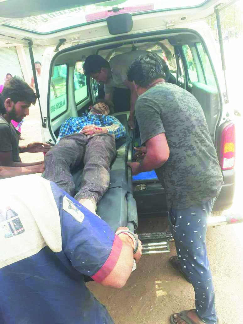 कार की ठोकर से स्कूटी सवार जीजा-साला घायल