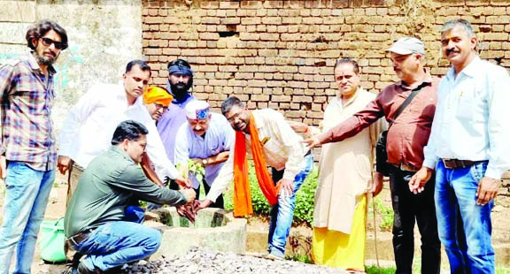 भाजपा नगर मंडल द्वारा पौधरोपण एवं पर्यावरणविदों का सम्मान