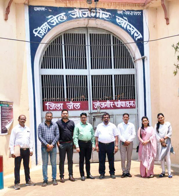 जेल निरीक्षण समिति ने किया निरीक्षण