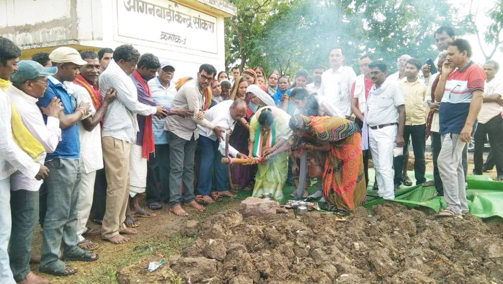 मधुबन में सिन्हा समाज के सामाजिक भवन का भूमिपूजन