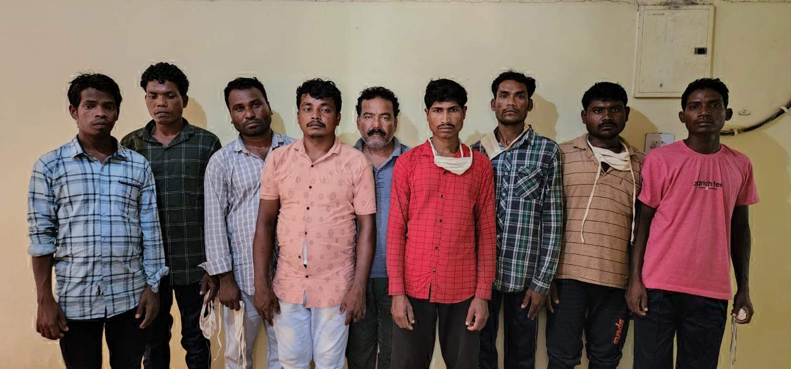 विस्फोटक सामान बीजापुर में खपाने की थी तैयारी, 9 बंदी