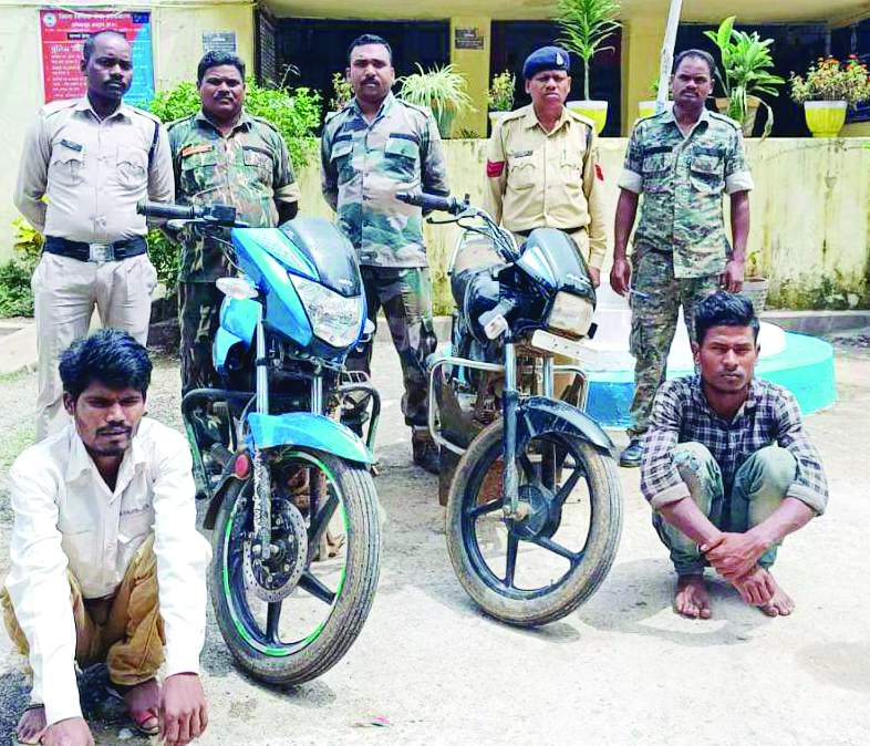 बाइक चोरी, 2 आरोपी गिरफ्तार