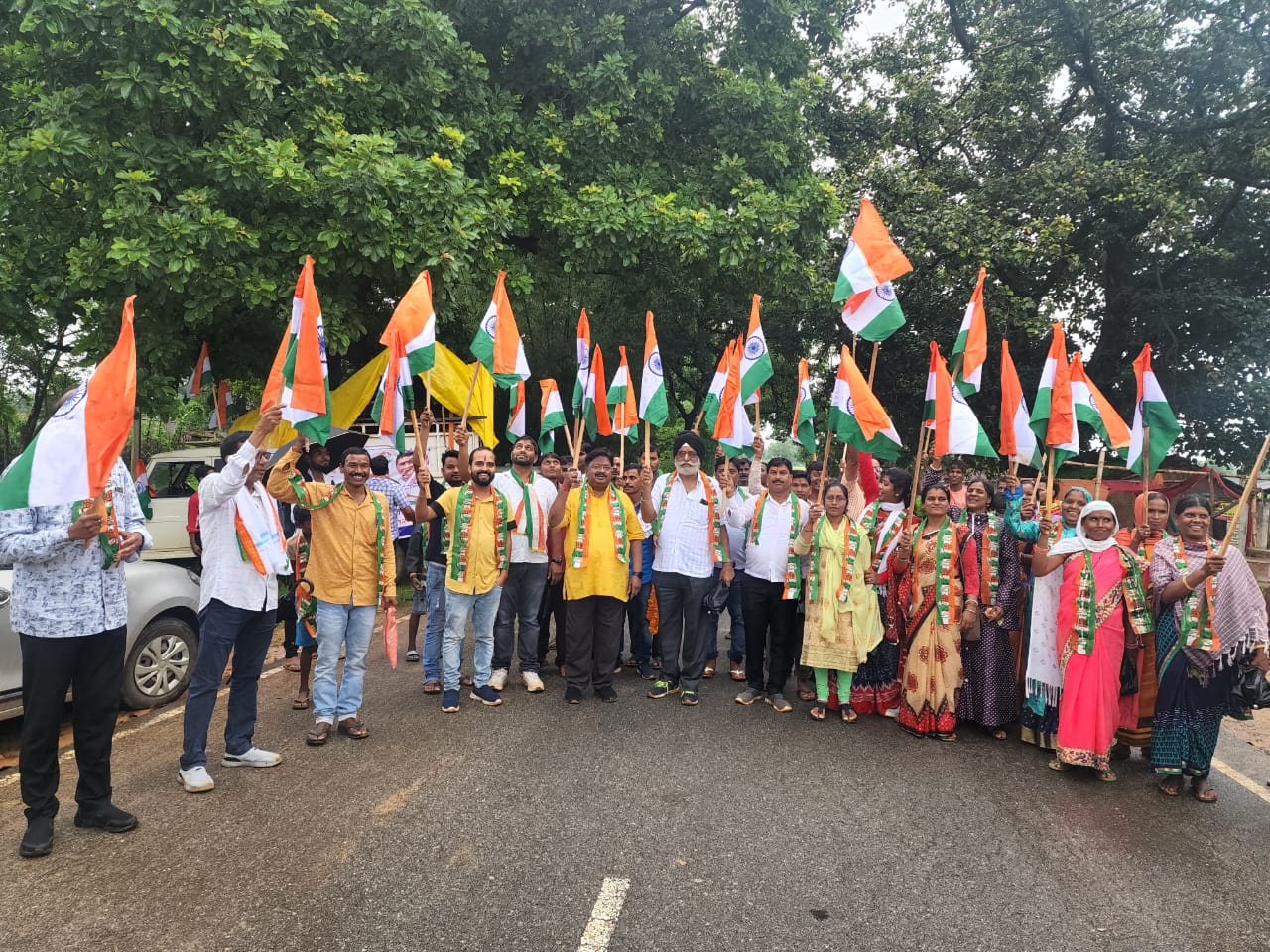 संसदीय सचिव के नेतृत्व में निकला तिरंगा रैली