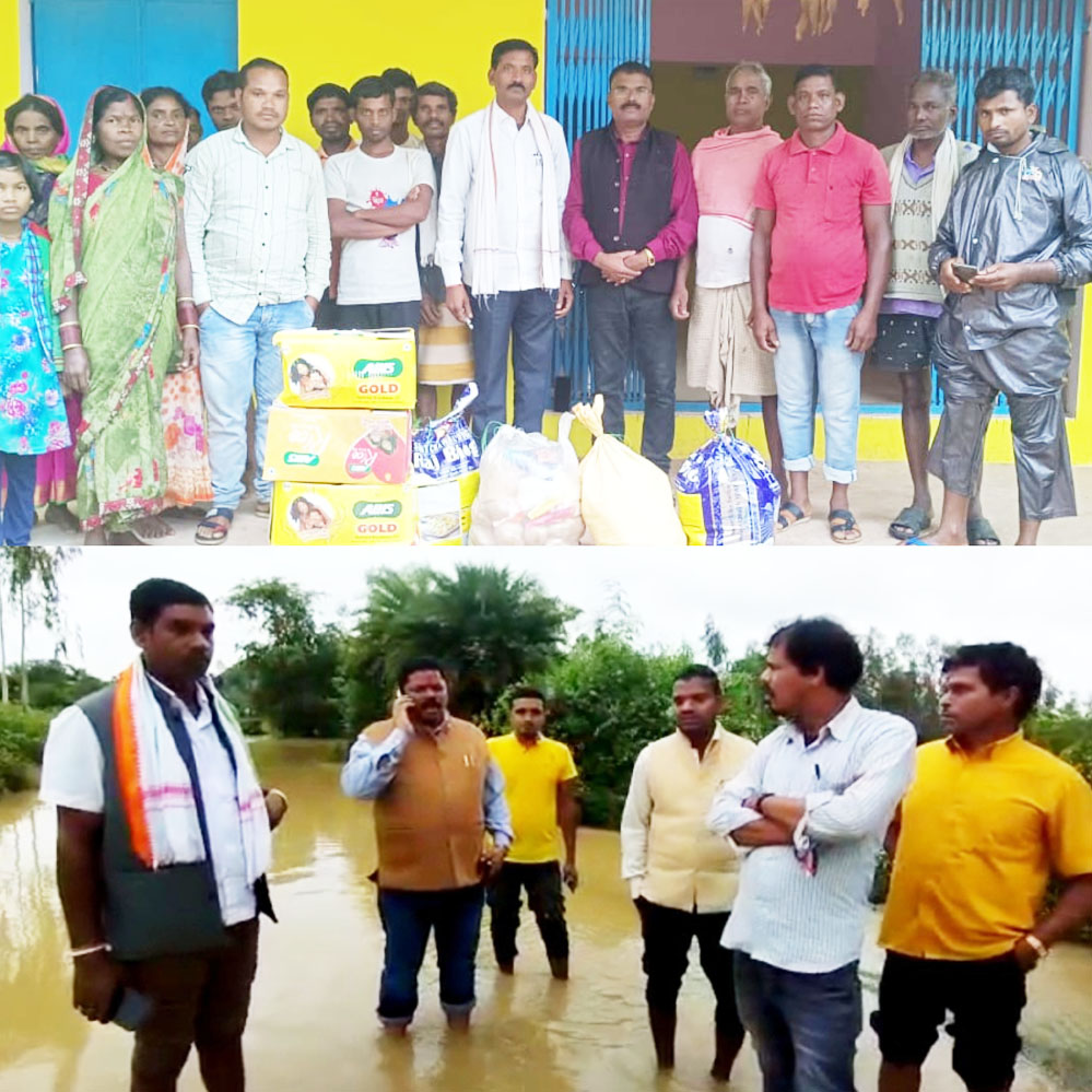 बाढ़ प्रभावित परिवार से मिलने जा रहे विधायक रास्ते में फंसे, निज सहायक से भिजवाया राशन बाढ़ प्रभावित परिवार से मिलने जा रहे विधायक रास्ते में फंसे, निज सहायक से भिजवाया राशन