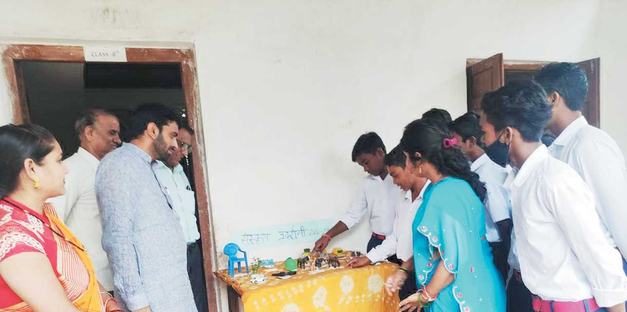 विद्या भारती विद्यालय में संस्कृत सप्ताह का आयोजन