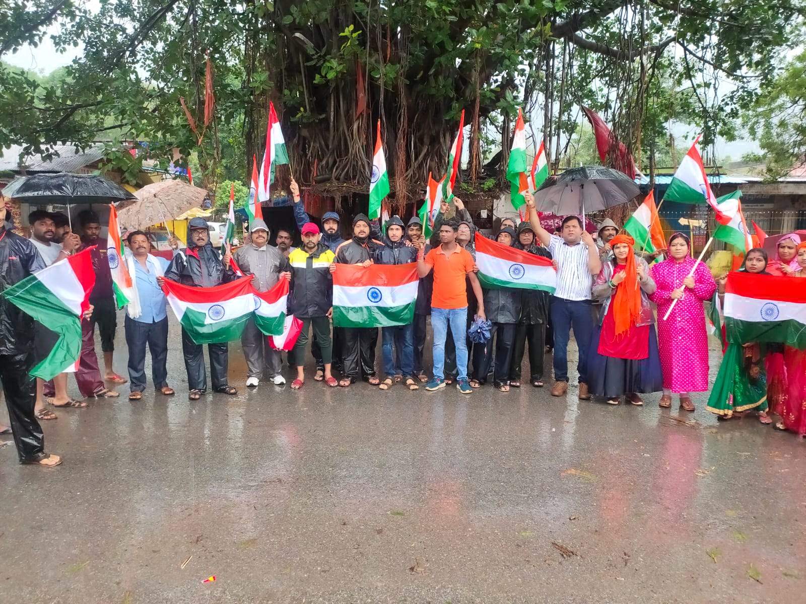 भाजपा मंडल ने निकाली तिरंगा यात्रा