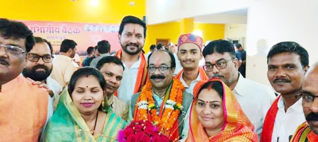 जिपं पदाधिकारियों ने भाजपा प्रदेश अध्यक्ष का किया स्वागत