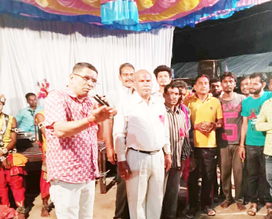 गणेश उत्सव पर रामधुनी का आयोजन