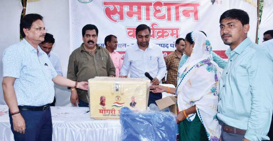 समाधान कार्यक्रम में मिला विकास कार्यों के लिए 47 लाख