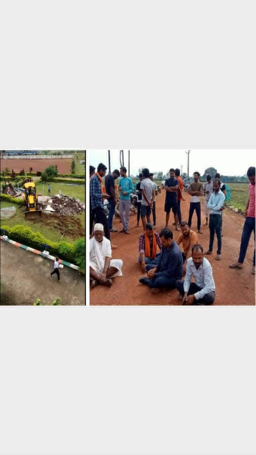  मैनपाट पुलिस प्रशिक्षण केंद्र में भारत माता और छत्तीसगढ़ महतारी का मंदिर किया ध्वस्त, हंगामा