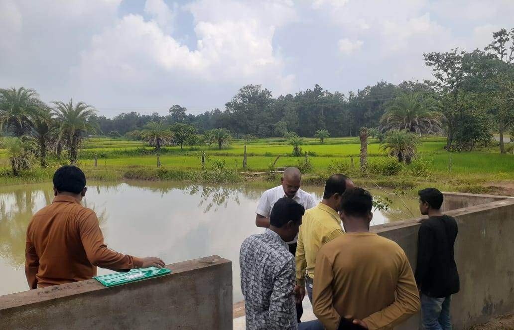 माइक्रो वाटरशेड योजना का संयुक्त सीईओ ने किया निरीक्षण