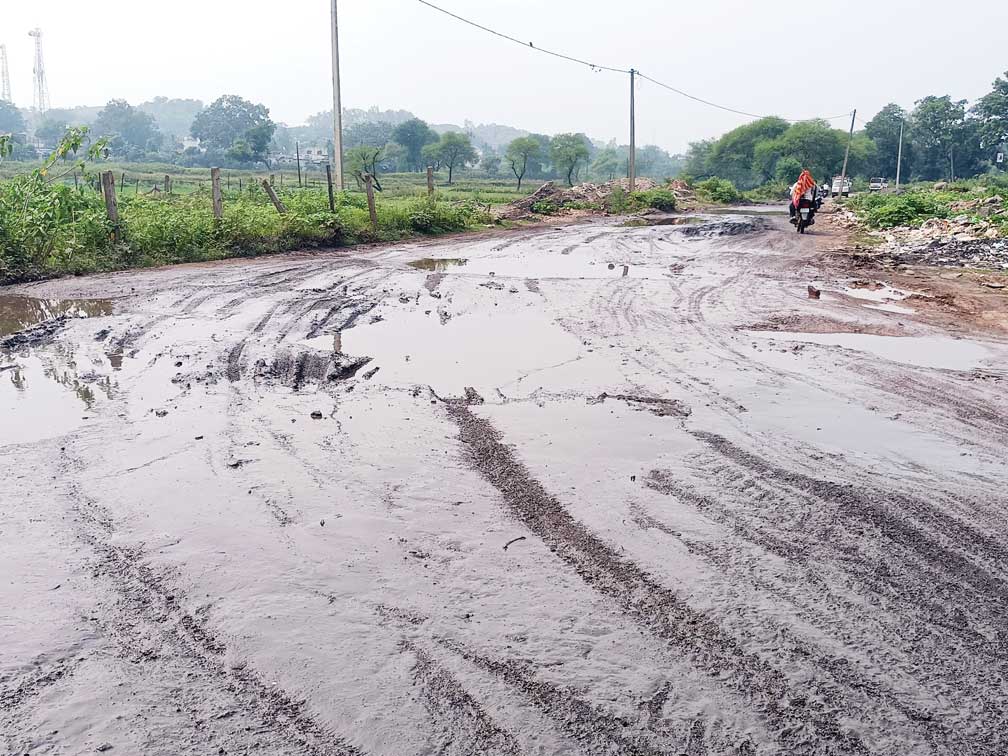 कोटा-रतनपुर सडक़ों की बदहाली नहीं सुधरी