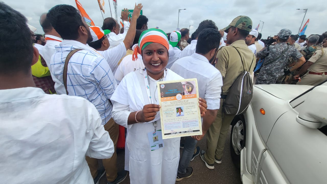 राहुल की भारत जोड़ो पदयात्रा टीम में शामिल कांति बंजारे ने नेत्रदान का किया ऐलान
