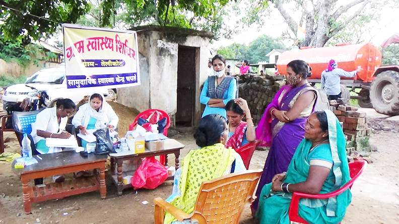 तेलीकोट में डायरिया इलाज के लिए स्वास्थ्य शिविर