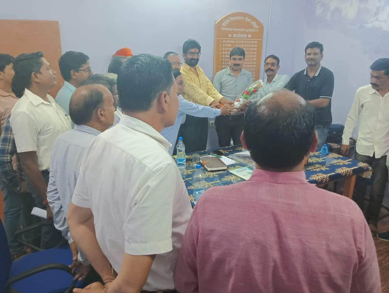 नए बीईओ से मिले फेडरेशन के पदाधिकारी, स्वागत