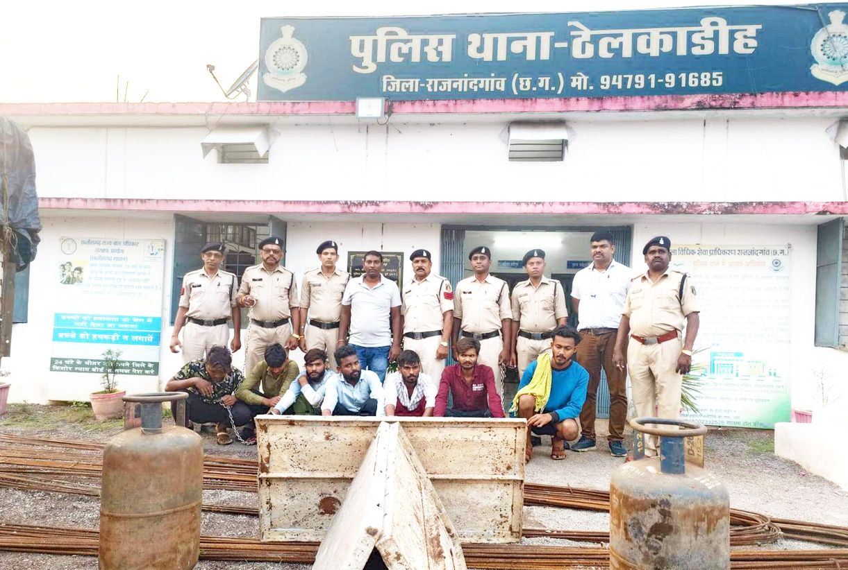 चोरी के 7 आरोपी पकड़ाए चोरी के 7 आरोपी पकड़ाए