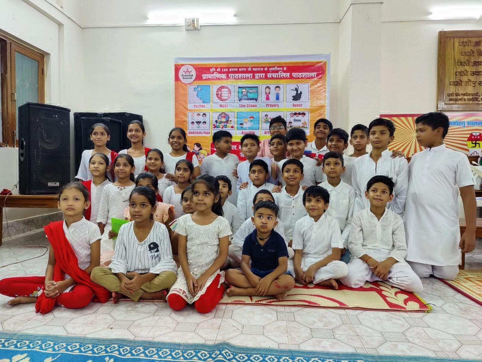 जैन मंदिर में नवीनीकरण के साथ शुरू हुई संस्कारों की पाठशाला