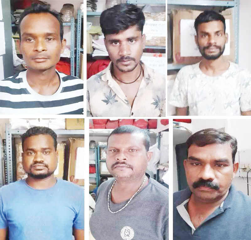 खेत में मोमबत्ती जलाकर जुआ खेल रहे जुआरी धरे गए, 6 के खिलाफ कार्रवाई