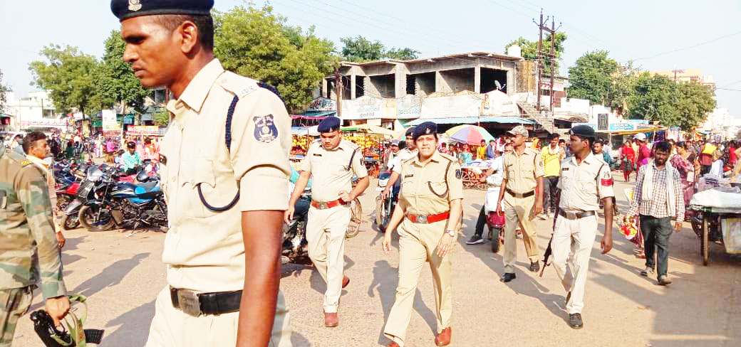 एएसपी ने बाजार क्षेत्र का किया निरीक्षण