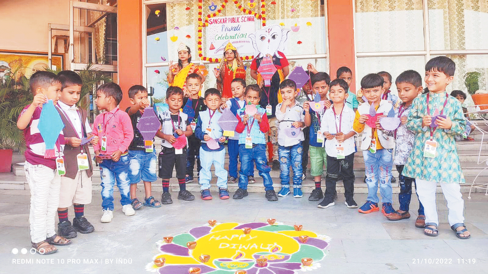 संस्कार स्कूल के बच्चों ने किया दिवाली सेलिब्रेट, बच्चों ने सजाए दीप और जाना दिवाली पर्व का महत्व