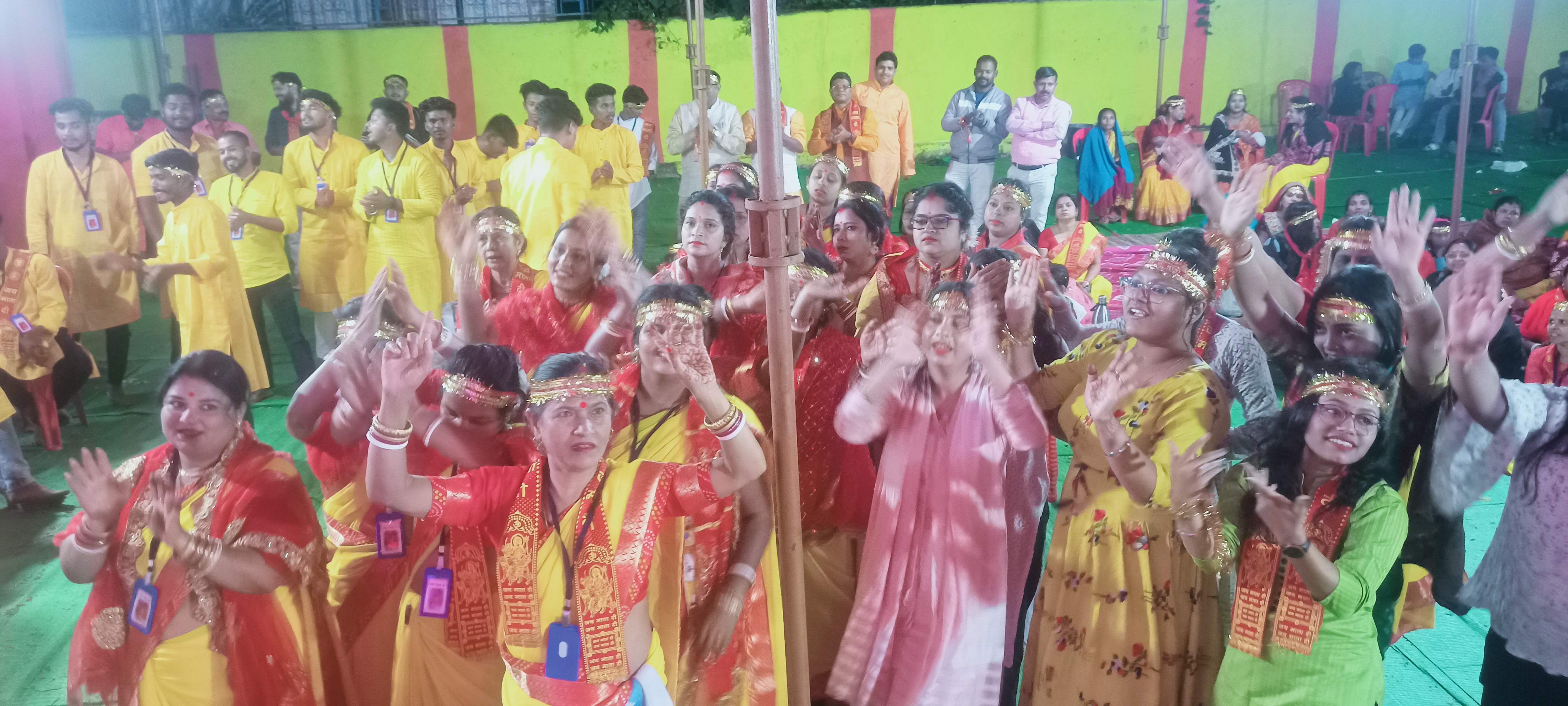 काली पूजा पर जगराता, अंबाला-राजस्थान से आई झांकी बनी आकर्षण का केंद्र