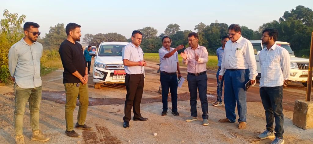 बकावंड-कऱपावंड-कोलावल मार्ग व जगदलपुर बाईपास मार्ग का निर्माण समय सीमा में पूर्ण करने निर्देश