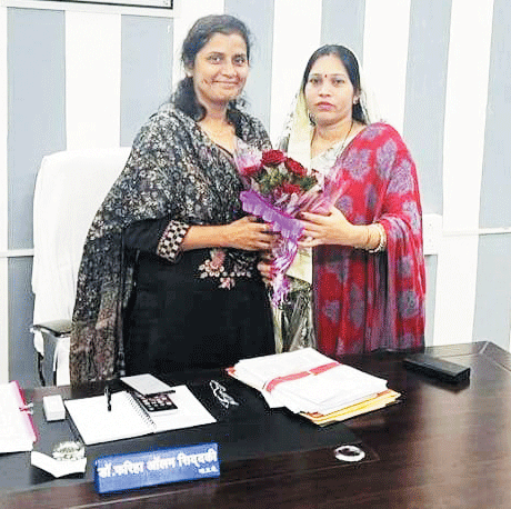 नई कलेक्टर से विधायक ने की मुलाकात