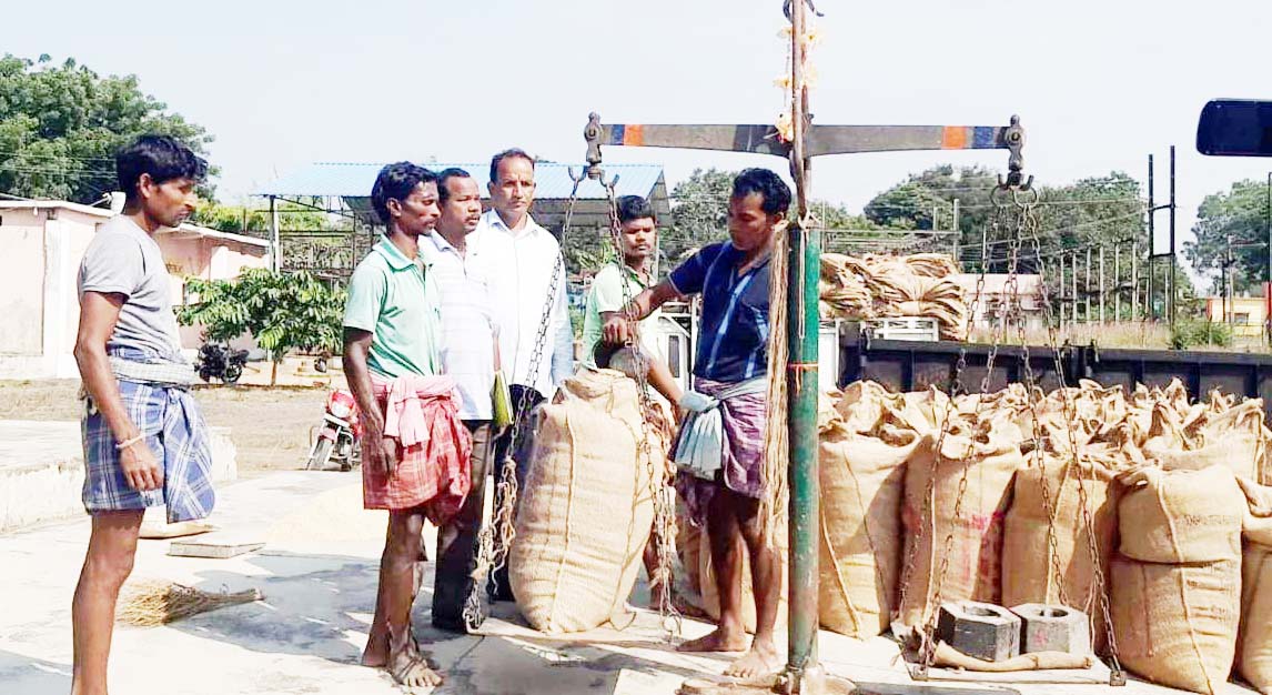 रायगढ़ में अब तक 1288.80 क्विंटल धान की खरीदी