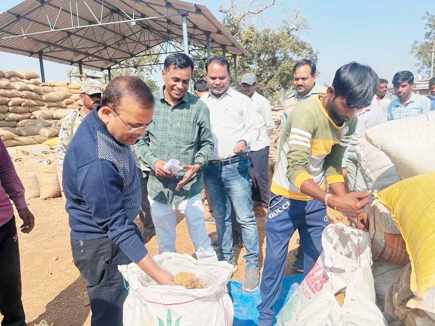 कलेक्टर ने धान खरीदी की व्यवस्था देखी और किसानों से चर्चा कर जाना हाल कलेक्टर ने धान खरीदी की व्यवस्था देखी और किसानों से चर्चा कर जाना हाल