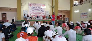 जिला स्तरीय तीन दिवसीय यूथ रेडक्रॉस प्रशिक्षण शिविर