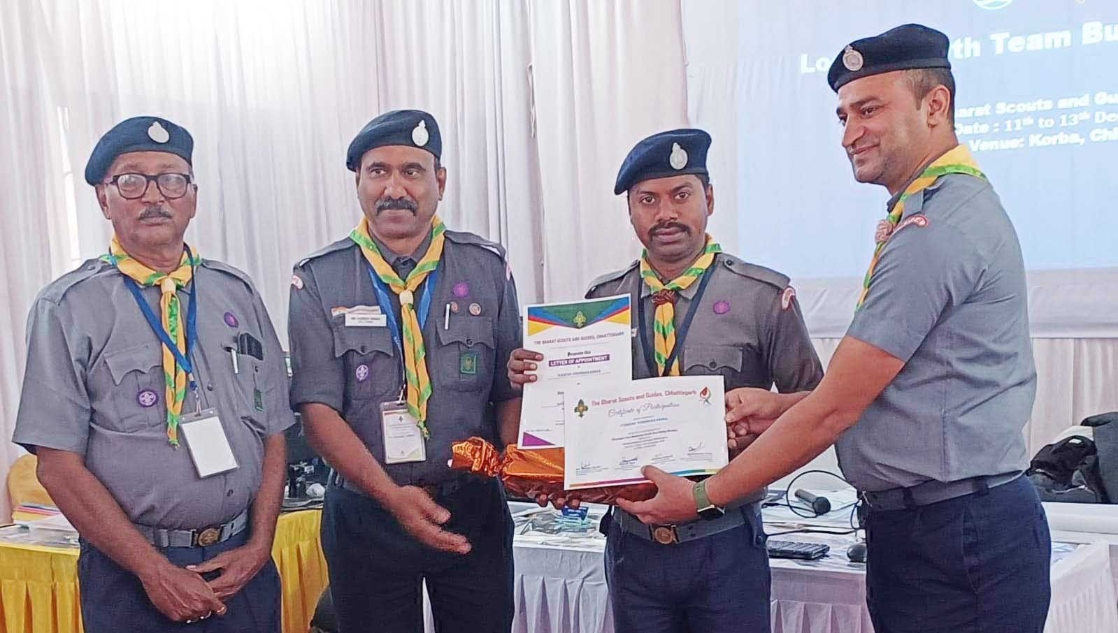 स्काउट्स एवं गाइड्स का 3 दिवसीय प्रशिक्षण वर्कशॉप कोरबा में संपन्न