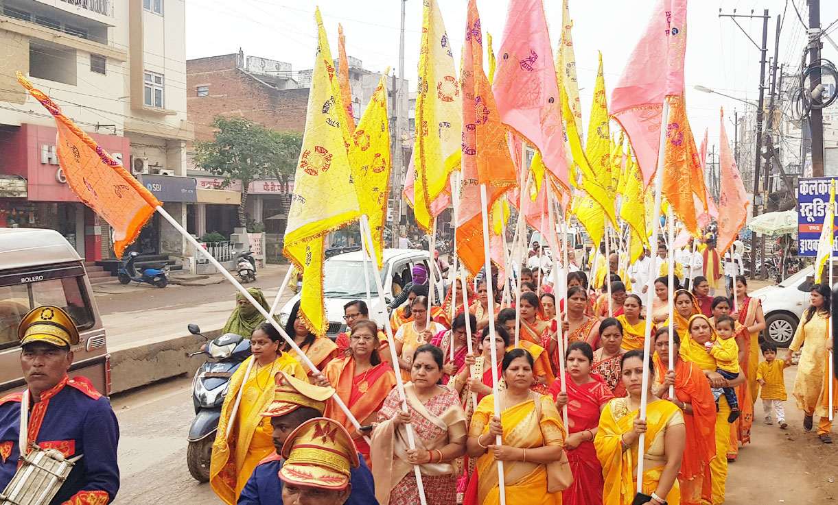 खाटू श्याम की निकाली शोभायात्रा, 26 जनवरी को होगी प्राण प्रतिष्ठा