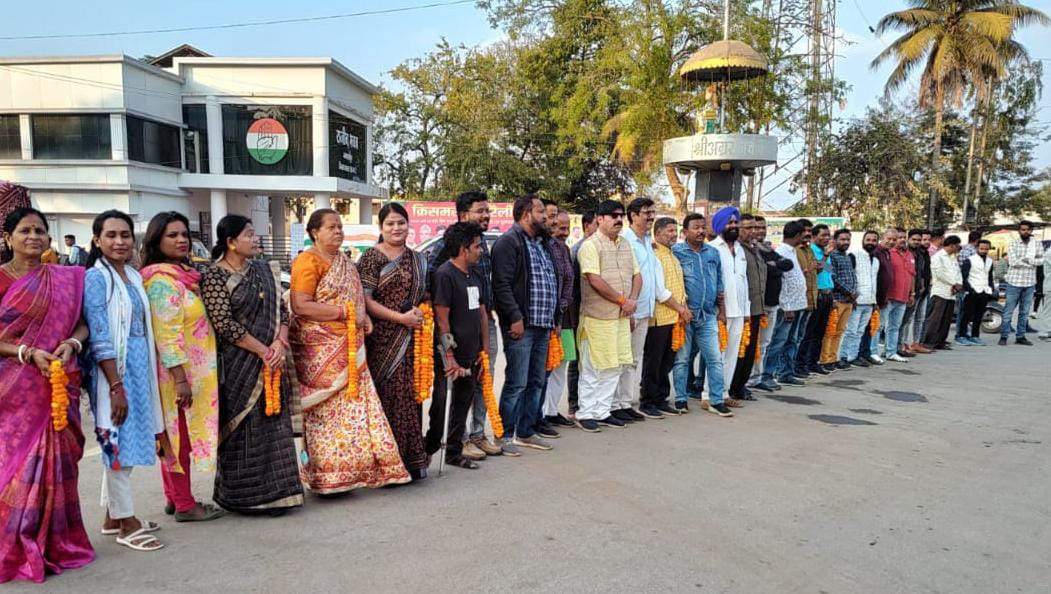 क्रिसमस महारैली का कांग्रेसियों ने किया स्वागत