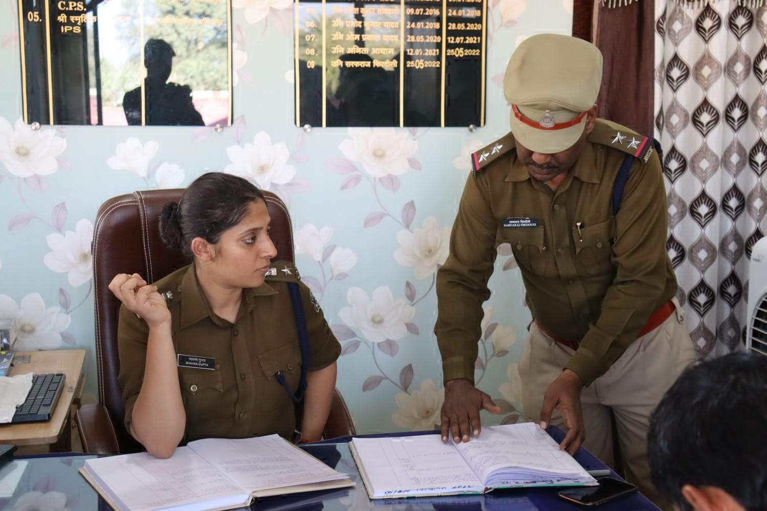 एसपी ने पुलिस चौकी मणिपुर का किया निरीक्षण