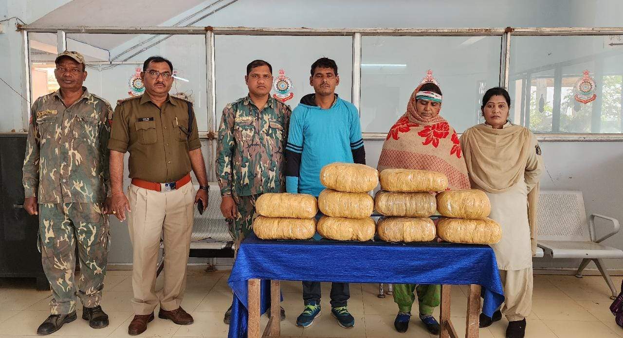 अवैध रूप से गांजा परिवहन, हरियाणा के 2 गिरफ्तार 