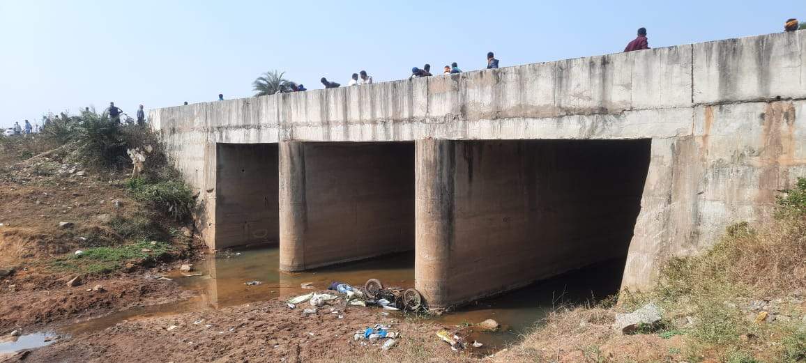 पत्नी से मिलने निकला युवक पुल से बाइक समेत गिरा, मौत