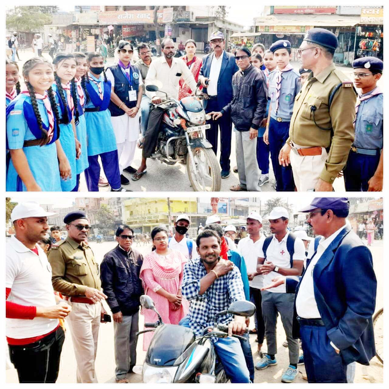 सडक़ सुरक्षा सप्ताह: यातायात नियमों की दी जानकारी सडक़ सुरक्षा सप्ताह: यातायात नियमों की दी जानकारी