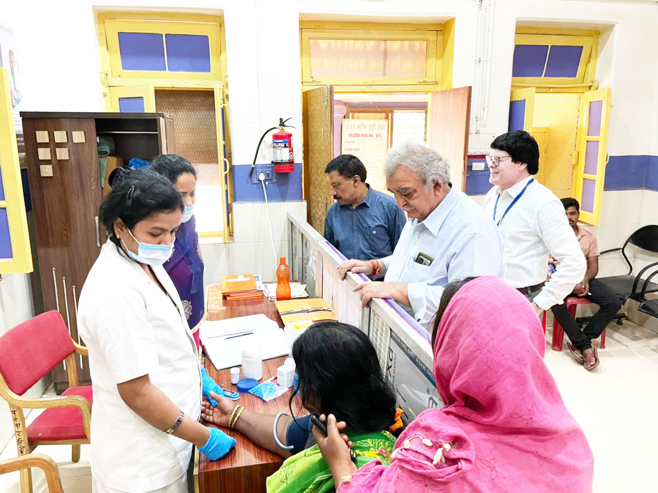 कायाकल्प की टीम ने किया सिविल हॉस्पिटल का निरीक्षण