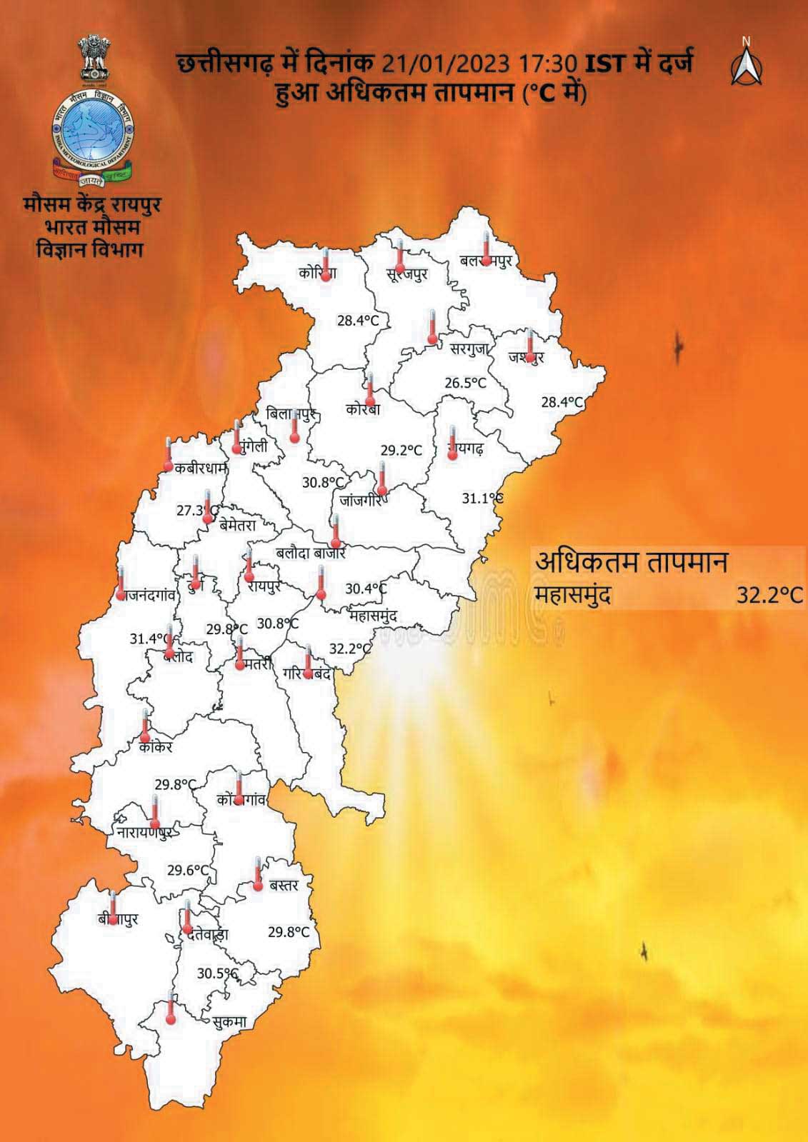 अब बढ़ रही गर्मी, रात के तापमान में भी उछाल