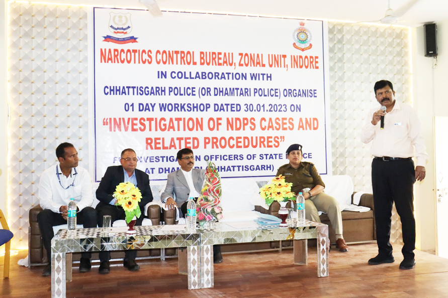 नारकोटिक्स एक्ट संबंधी कार्यशाला  पुलिस अफसरों को अधिनियम के अन्वेषण  और क्रियाविधि संबंधी  दी जानकारी