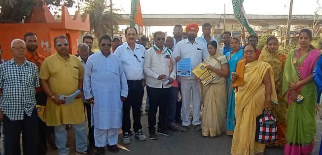 वार्ड में निकली हाथ  से हाथ जोड़ो यात्रा