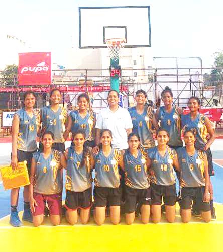 नांदगांव की बॉस्केटबॉल टीम  ने जीता क्वार्टर फाईनल