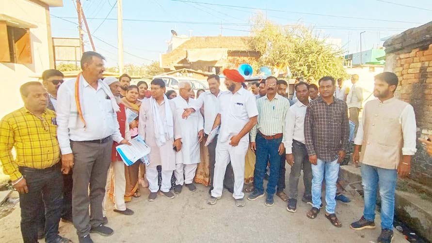 बसंतपुर वार्ड में निकली  हाथ से हाथ जोड़ो यात्रा