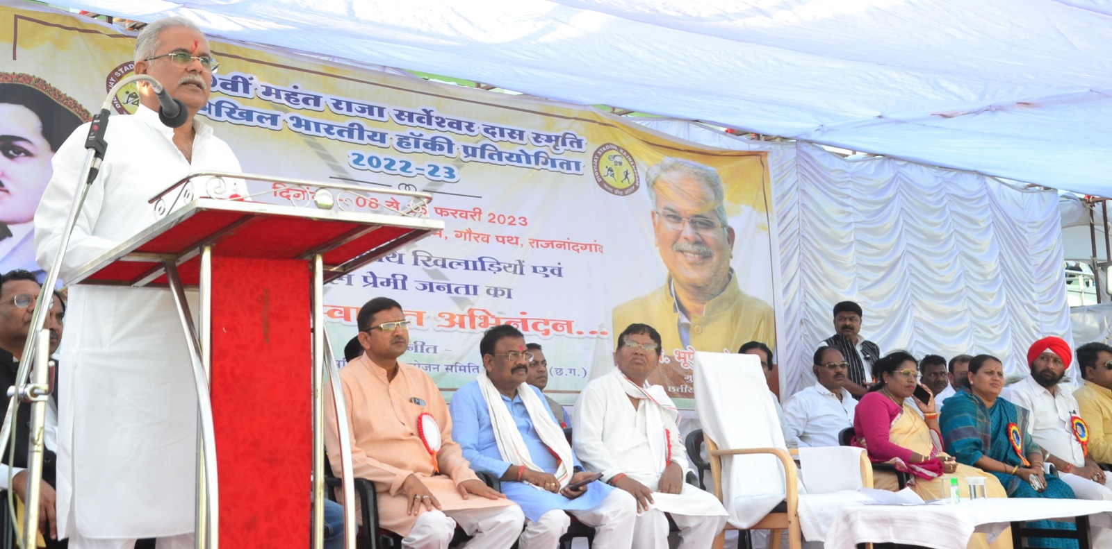 खेल प्रतिभाओं को तराशने शासन द्वारा किया जा रहा लगातार प्रयास- मुख्यमंत्री फ्लड लाईट और पेवेलियन बनाने 2 करोड़ की घोषणा