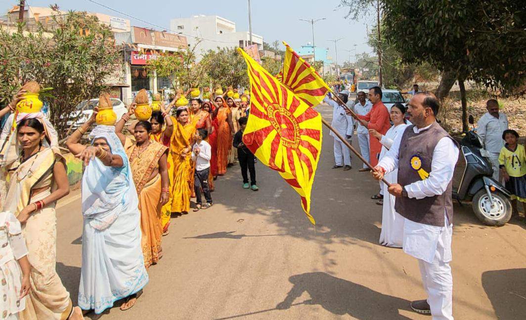 त्रिमूर्ति शिव जयंती महोत्सव, निकाली भव्य शोभायात्रा