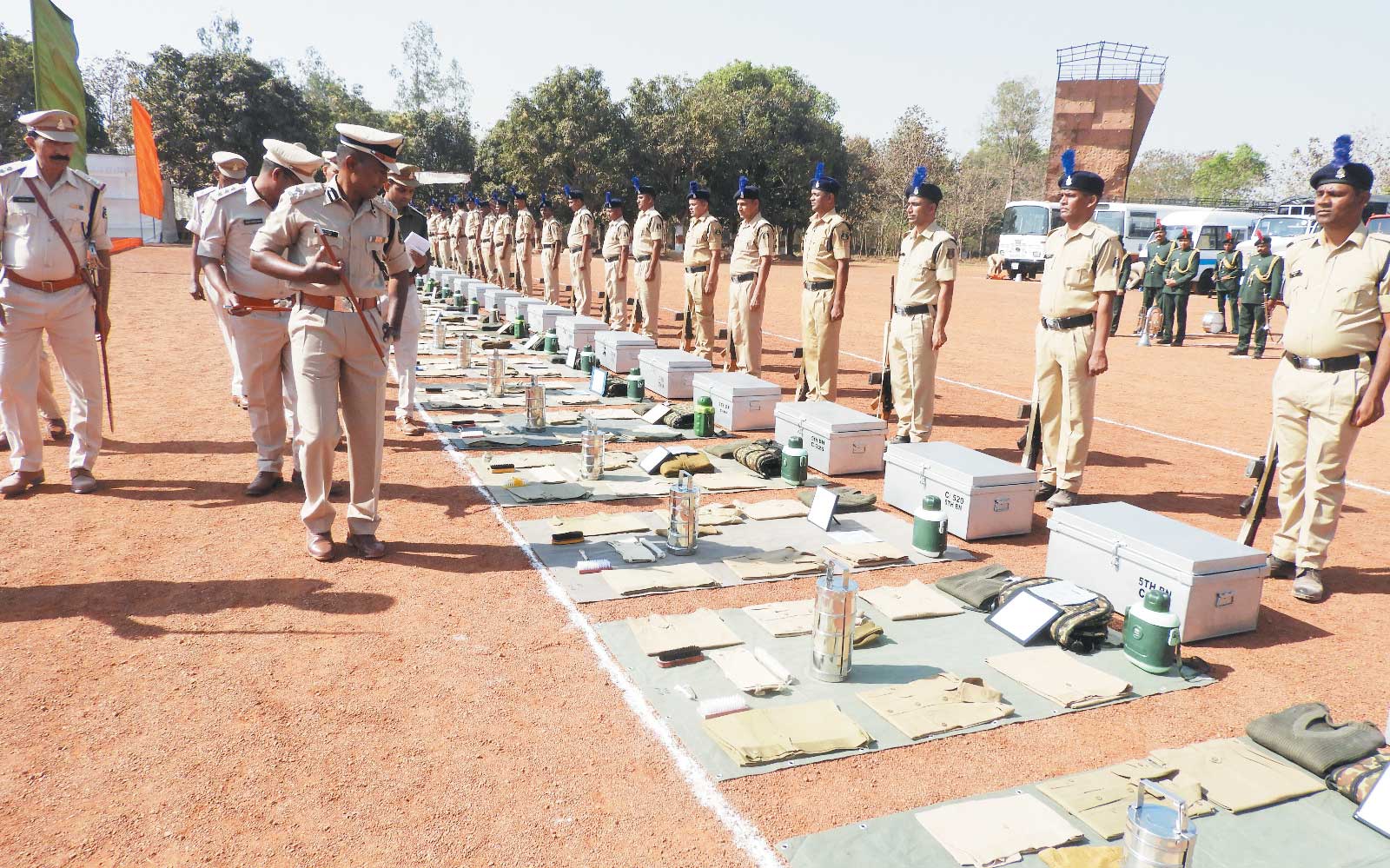 5वीं वाहिनी छत्तीसगढ़ सशस्त्र बल का वार्षिक निरीक्षण